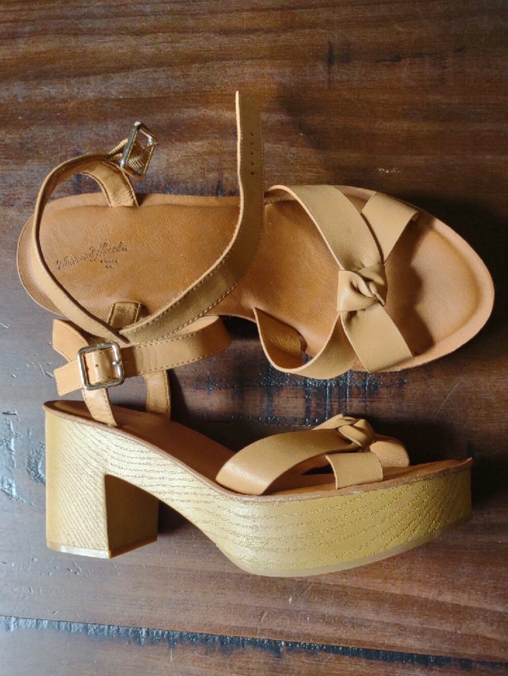 Universal Thread Nude Knot Ankle-Strap Block Heels - Picture 2 of 4